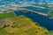 Farming, Industrial Estate Water Reservoir Aerial Photography