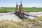 Farming irrigation ditch head gate