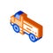 Farmland Delivery Truck isometric icon vector illustration