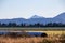 Farmland on a farm in the foothills of Canterbury, NZ, during winter