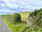 Farmland and gate around Maughold, Isle of Man