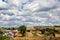 Farmland landscape countryside village nature view