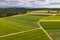 Farmland in the Swabian forest in Germany