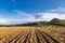 Farmland in valley mountain