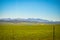 Farms fields and mountains