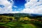 Farms on the Qinghai Tibet Plateau