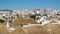 Faro, Algarve, Portugal - Aerial view over old town towards modern apartments