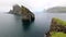 Faroe Islands, Denmark archipelago. Drangarnir and Tindholmur rock formations