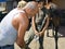 Farrier Horse foot nailing