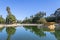 Farroupilha Park or Redencao Park reflecting pool in Porto Alegre, Rio Grande do Sul, Brazil