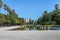 Farroupilha Park or Redencao Park reflecting pool in Porto Alegre, Rio Grande do Sul, Brazil