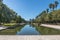 Farroupilha Park or Redencao Park reflecting pool in Porto Alegre, Rio Grande do Sul, Brazil