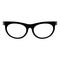 Farsighted eyeglasses icon, simple style.
