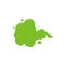 Fart cloud, smell smoke, bad gas, cartoon green stink odour vector icon. Aroma illustration