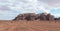 Fascinating beauty of the Wadi Rum desert near Aqaba city in Jordan