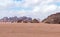 Fascinating beauty of the Wadi Rum desert near Aqaba city in Jordan