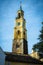 Fascinating Campanile' bell tower in the Welsh town of Portmeirion, North Wales, UK