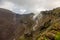 Fascinating and dangerous journey around the edge of the volcano Mount Vesuvius