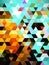 A fascinating digital designing pattern of colorful triangles