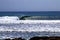 Fascinating shot of sea waves near Bayovar Desert, Peru