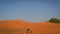 A fascinating view from the dunes of the Moroccan Sahara