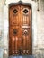 Fascinating vintage door, history and beauty in Barcelona city,Spain