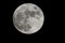 Fascinating zoomed in view of the full moon