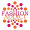 Fashion Addict Pink Orange Dots Circular