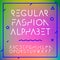 Fashion alphabet letters collection