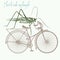 Fashion apparel print grasshopper on bicycle. I love to ride
