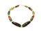 Fashion beads necklace jewelry with semigem crystals agate