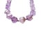 Fashion beads necklace jewelry with semigem crystals amethyst