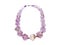 Fashion beads necklace jewelry with semigem crystals amethyst