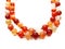 Fashion beads necklace jewelry with semigem crystals carnelian