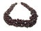 Fashion beads necklace jewelry with semigem crystals garnet