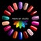 Fashion color manicure for beauty studio