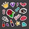 Fashion colorful stickers collection