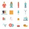 Fashion designer tools icon set