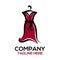 Fashion and dress design logo