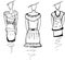 Fashion dresses sketches