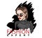 Fashion expert model or blogger. Woman in sunglasses. Vector illustration.