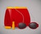 Fashion female set of purse sunglasses and lipstick