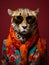 Fashion Flair Meets Furry Friends: AI\\\'s Animal Portrait Elegance.