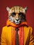 Fashion Flair Meets Furry Friends: AI\\\'s Animal Portrait Elegance.