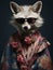 Fashion Flair Meets Furry Friends: AI\\\'s Animal Portrait Elegance.