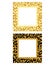 Fashion frames variation for discount labels, sale tag, bag and t shirt design with sand color leopard print