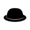 Fashion hat. Women`s black hat. Lady retro hat. Vector