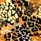 Fashion leopard exotic seamless pattern.