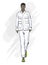 Fashion man. Sketch of a fashion man in a jacket on a white background. Autumn man. Street style