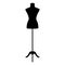 Fashion mannequin silhouette II. Dressmaker icon.